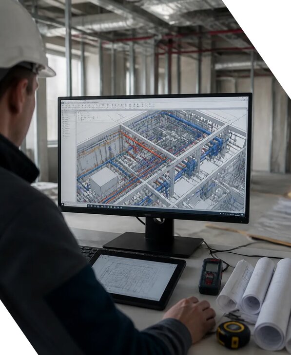 Создание BIM модели инженерных сетей для объектов в Белорецке